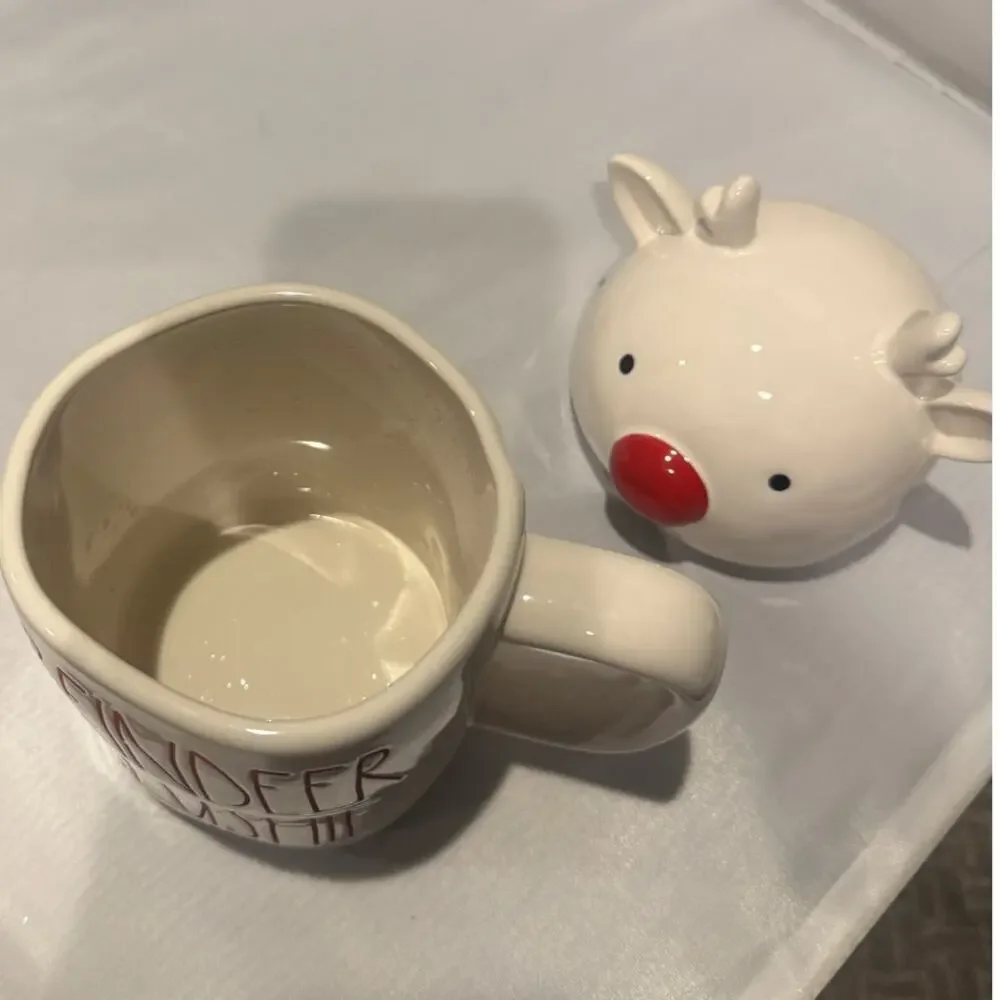 Rae Dunn Reindeer‎ Slushie Topper Mug